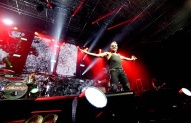 Padua Padova, Pd, İtalya - 29 Şubat 2017: Litfiba İtalyan Rock B