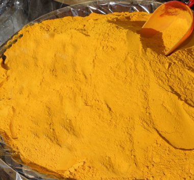 Köri zerdeçal tozu arka plan