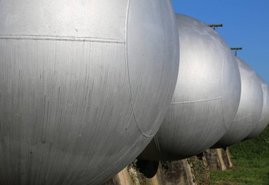 büyük basınçlı tanklar için doğal gaz depolama dizisi