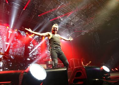 Padua Padova, Pd, İtalya - 29 Şubat 2017: Litfiba İtalyan Rock B