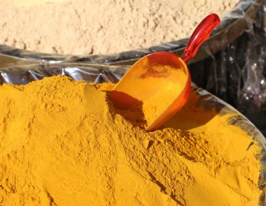 zerdeçal tozu arka plan