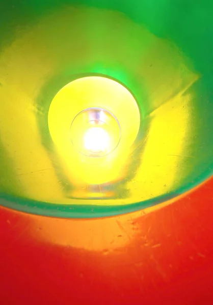 Túnel de plástico sin fin y una luz brillante — Foto de Stock