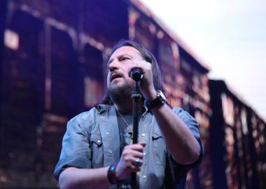 Bassano del Grappa, VI, İtalya - 29 Nisan 2017: Cilloni Yuri. 