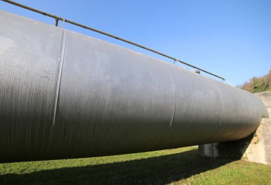 gaz veya petrol taşımacılığı için dev çelik boru