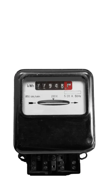 Electricity meter for measuring the energy consumption — Stock Photo, Image