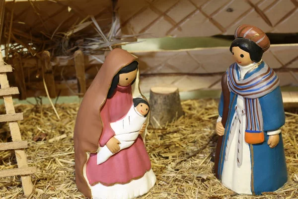 Venezuela nativity scene with the Holy Family — Stock Photo, Image