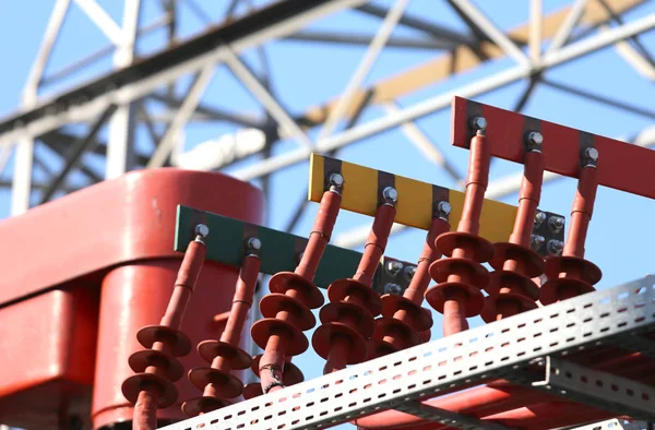 Barres de cuivre pour l'alimentation de la centrale de production d'énergie — Photo