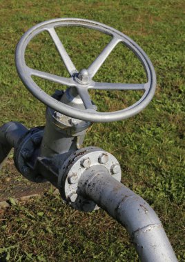 metal boru ile endüstriyel tesis boru kapatma valfi