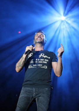 Marostica, VI, İtalya - 7 Temmuz 2017: Bir Ital Nek konser canlı