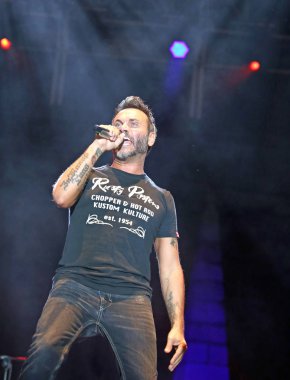 Marostica, VI, İtalya - 7 Temmuz 2017: Bir Ital Nek konser canlı