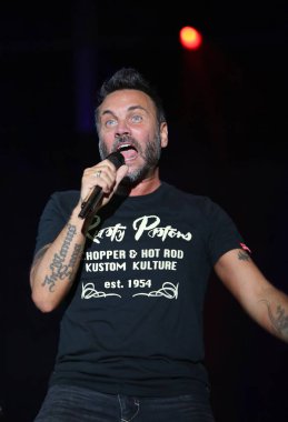 Marostica, VI, İtalya - 7 Temmuz 2017: Bir Ital Nek konser canlı