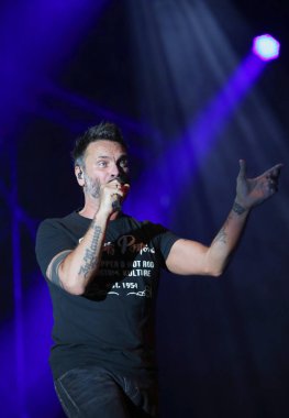 Marostica, VI, İtalya - 7 Temmuz 2017: Bir Ital Nek konser canlı