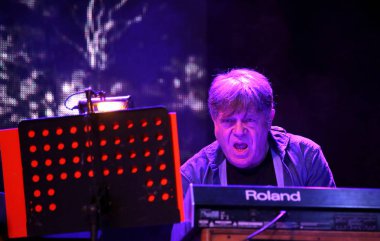 Bassano del Grappa, VI, İtalya - 29 Nisan 2017: Nomadi bir ünlü 