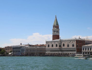 Venedik İtalya Campanile Saint Mark ve Ducal Sarayı fotoğraf