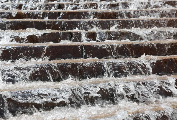 Inundación y escalera invadidas por el agua —  Fotos de Stock