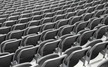 koltuklar spor olayından önce insanlar olmadan Stadyumu