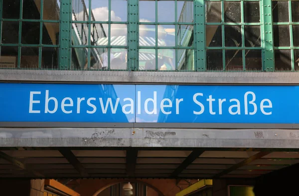 Berlin Metropolitan Station Name — Stock Photo, Image