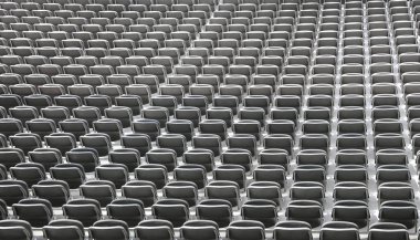 koltuklar spor olayından önce insanlar olmadan Stadyumu