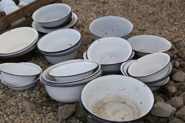 old barges used in the flea market
