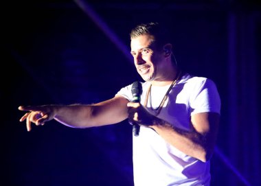 Vicenza, VI, Italia - 5 Eylül 2017: Canlı konser Gabbani