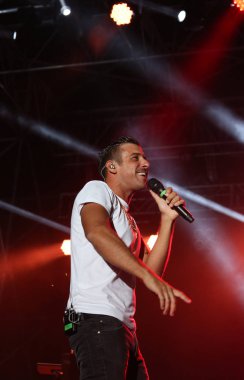 Vicenza, VI, Italia - 5 Eylül 2017: Canlı konser Gabbani