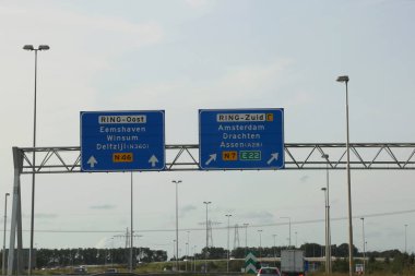 yol amsterdam Hollanda'da ulaşmak için karayolu üzerinde üye