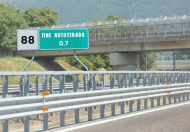 otoyol ve metin iyi otobanı sonunda yol işaret bu 