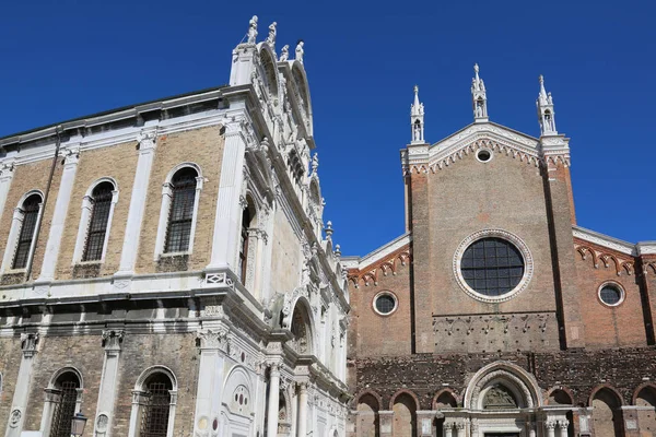 Venedik İtalya. Antik kilise St. John ve St Paul — Stok fotoğraf