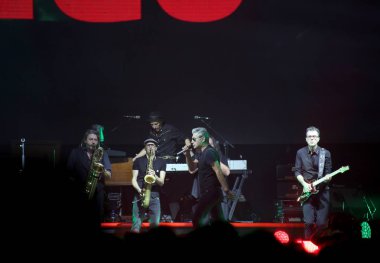 Padova, Pd, İtalya - 20 Ekim 2017: Live konser Luc kapalı