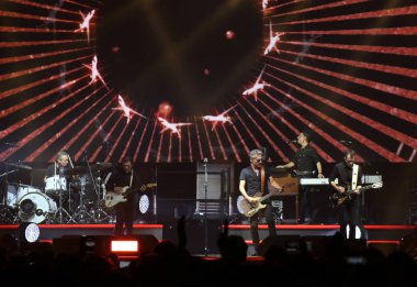 Padova, Pd, İtalya - 20 Ekim 2017: Live konser Luc kapalı