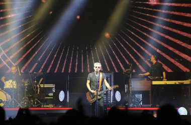 Padova, Pd, İtalya - 20 Ekim 2017: Live konser Luc kapalı