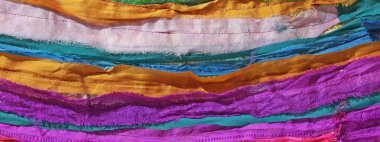 dikili kumaş parçaları için bir makro objektifle birlikte fotoğrafı