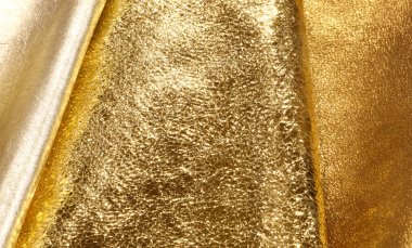 Altın değerli kumaşlarla bitirmek