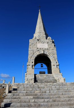 Tonezza del Cimone, VI, Italy - January 3, 2017: Ossuary Memoria