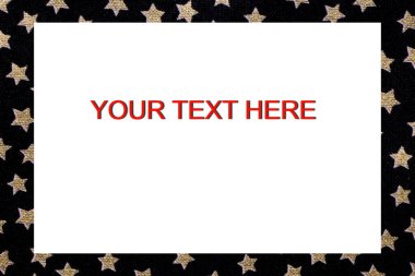 kenarlık çerçeve yıldız tasarımları ve metin bir mesaj yazmak için