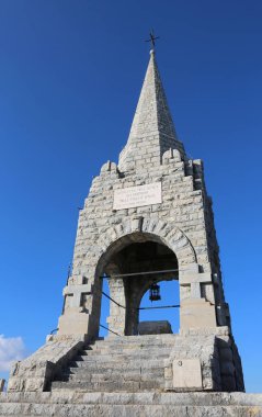 Tonezza del Cimone, VI, Italy - January 3, 2017: Ossuary Memoria