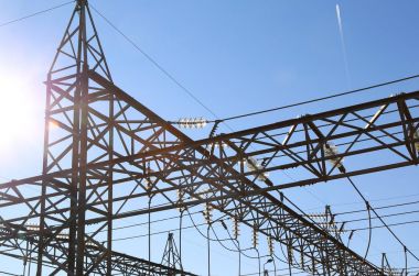 metal kafesin içinde bir Santral elektrik üretimi için