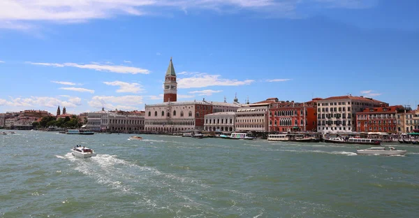 Bell tower of saint Marco seen from the ferry — Stock Photo, Image