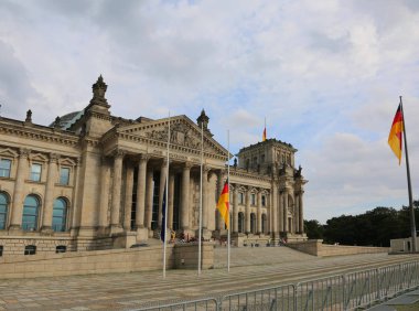 Berlin, Almanya - 18 Ağustos 2017: Parliam Reichstag Binası olan