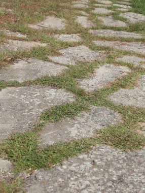 Antik Roma yol İtalya büyük taşlarla