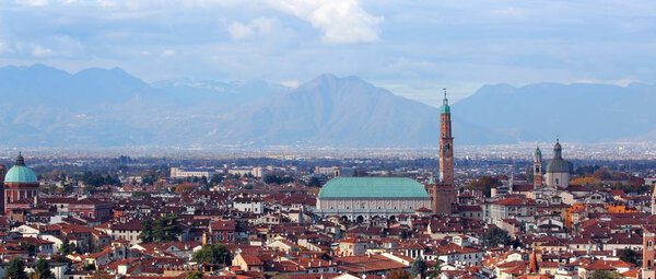 Wonderful view of VICENZA city in Northen Italy
