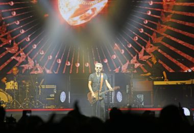 Padova, Pd, İtalya - 20 Ekim 2017: Live konser Luc kapalı