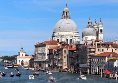 Venice, İtalya - 14 Temmuz 2016: Big dome bazilikanın Madon adı verilen