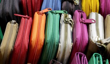 el sanatları dükkan Satılık ZIP ile deri cüzdan
