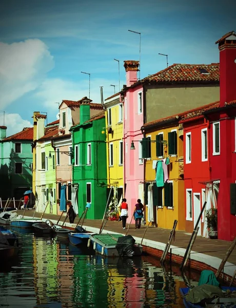 Isla de Burano cerca de Venecia —  Fotos de Stock