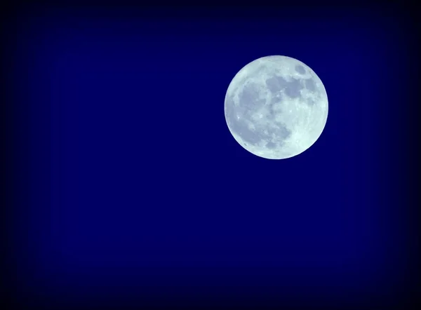 Blue Full Moon — Stock Photo, Image