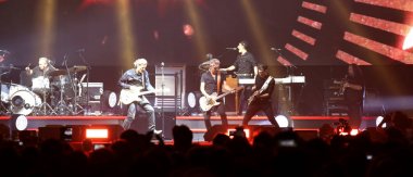 Padova, İtalya - 20 Ekim 2017: Luciano Ligabu canlı konser