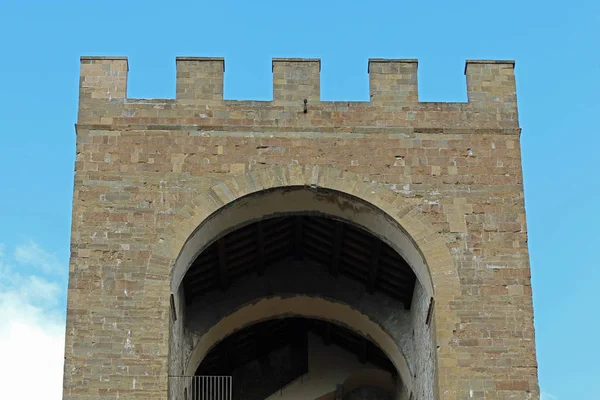 Florenz Italien Detail des antiken Turms — Stockfoto