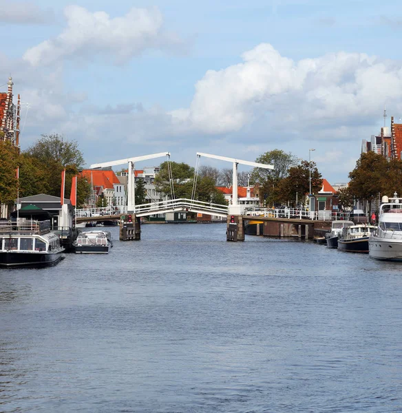 raised drawbridge to let ships pass