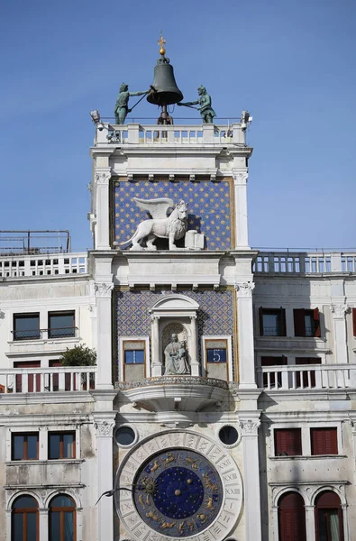 Bell tower in Venice Italy called CAMPANILE DEI MORI in italian — Stock Photo, Image